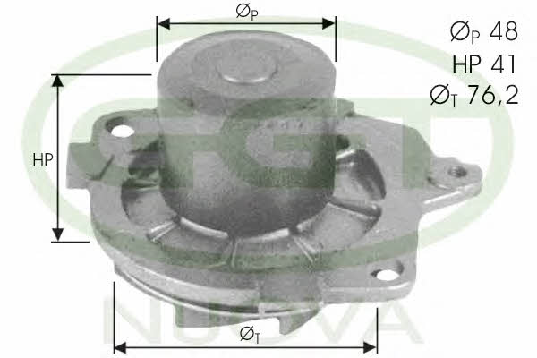 GGT PA11111 Water pump PA11111: Buy near me in Poland at 2407.PL - Good price!