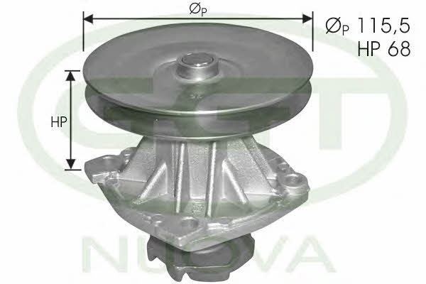 GGT PA00267 Water pump PA00267: Buy near me in Poland at 2407.PL - Good price!
