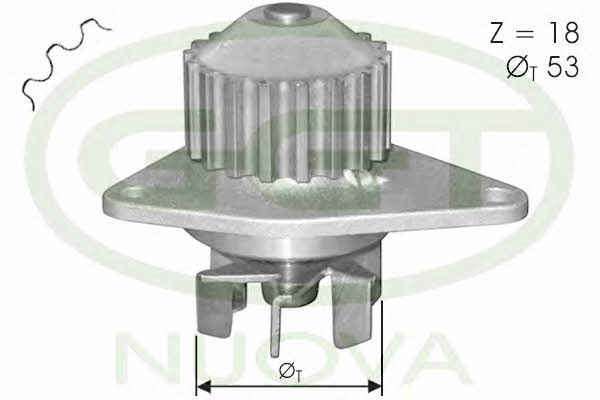 GGT PA10017 Water pump PA10017: Buy near me in Poland at 2407.PL - Good price!