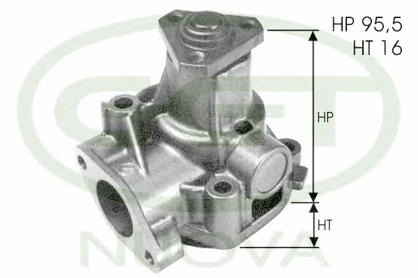 GGT PA10560 Water pump PA10560: Buy near me in Poland at 2407.PL - Good price!