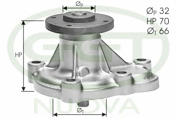 GGT PA10576 Water pump PA10576: Buy near me in Poland at 2407.PL - Good price!
