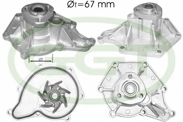 GGT PA12538 Water pump PA12538: Buy near me at 2407.PL in Poland at an Affordable price!