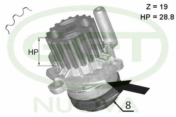 GGT PA12610 Water pump PA12610: Buy near me in Poland at 2407.PL - Good price!