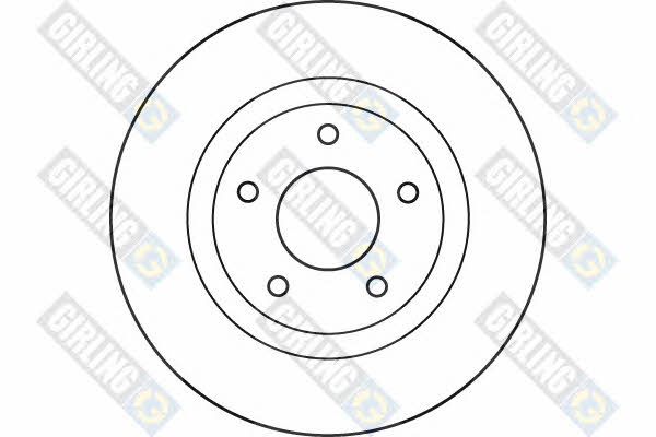 Girling 6049321 Front brake disc ventilated 6049321: Buy near me in Poland at 2407.PL - Good price!
