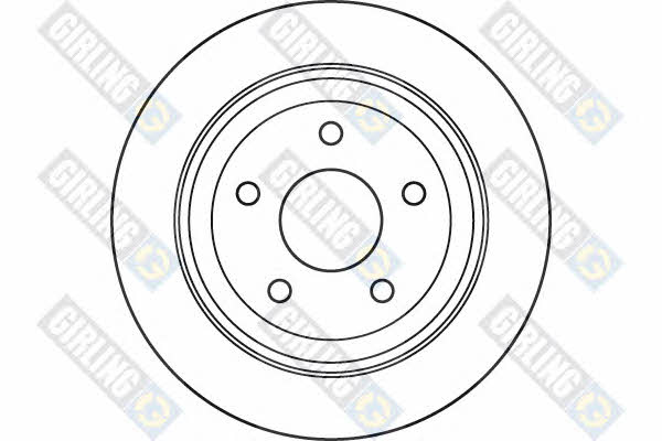 Girling 6060294 Rear brake disc, non-ventilated 6060294: Buy near me in Poland at 2407.PL - Good price!