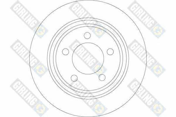 Girling 6044204 Тормозной диск задний невентилируемый 6044204: Отличная цена - Купить в Польше на 2407.PL!