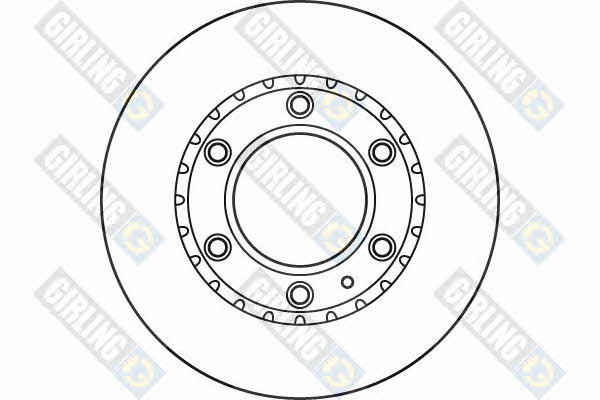 Girling 6060345 Front brake disc ventilated 6060345: Buy near me in Poland at 2407.PL - Good price!