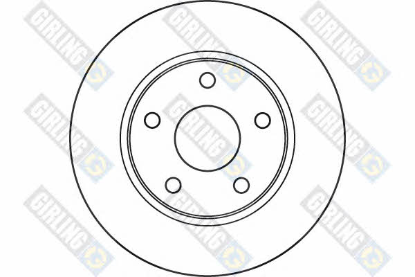 Girling 6060371 Front brake disc ventilated 6060371: Buy near me at 2407.PL in Poland at an Affordable price!