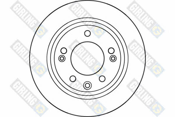 Girling 6061234 Rear brake disc, non-ventilated 6061234: Buy near me in Poland at 2407.PL - Good price!