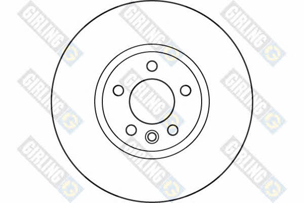 Girling 6061245 Front brake disc ventilated 6061245: Buy near me in Poland at 2407.PL - Good price!