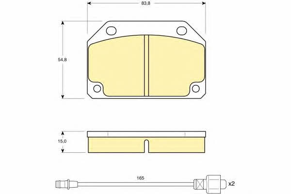 Girling 6102413 Brake Pad Set, disc brake 6102413: Buy near me in Poland at 2407.PL - Good price!