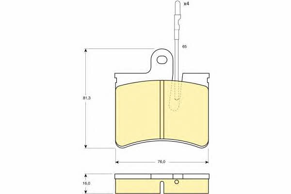 Girling 6102879 Brake Pad Set, disc brake 6102879: Buy near me in Poland at 2407.PL - Good price!