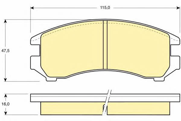 Girling 6107319 Гальмівні колодки, комплект 6107319: Приваблива ціна - Купити у Польщі на 2407.PL!