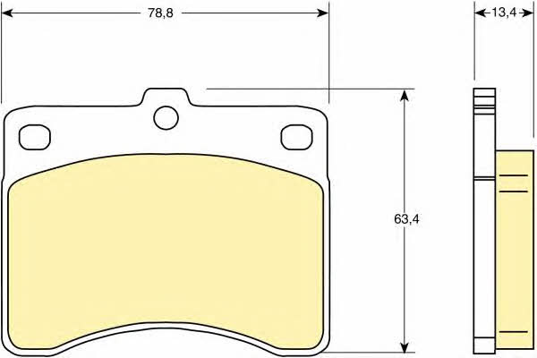 Girling 6107369 Scheibenbremsbeläge, Set 6107369: Kaufen Sie zu einem guten Preis in Polen bei 2407.PL!