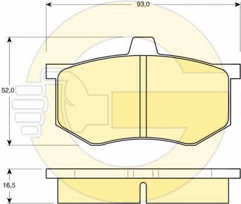 Girling 6108011 Brake Pad Set, disc brake 6108011: Buy near me in Poland at 2407.PL - Good price!