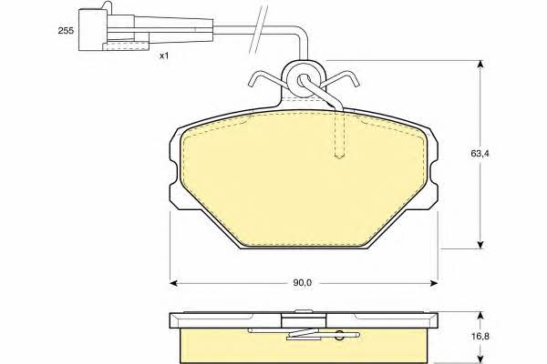 Girling 6108331 Brake Pad Set, disc brake 6108331: Buy near me in Poland at 2407.PL - Good price!