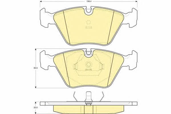 Girling 6109162 Тормозные колодки дисковые, комплект 6109162: Отличная цена - Купить в Польше на 2407.PL!