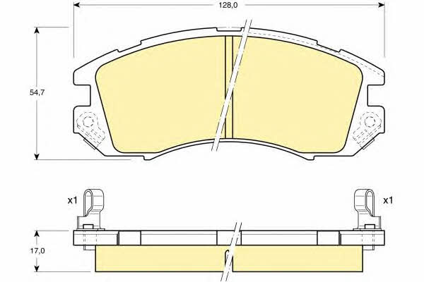 Girling 6109899 Тормозные колодки дисковые, комплект 6109899: Отличная цена - Купить в Польше на 2407.PL!