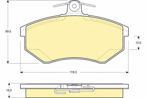 Girling 6110481 Scheibenbremsbeläge, Set 6110481: Kaufen Sie zu einem guten Preis in Polen bei 2407.PL!