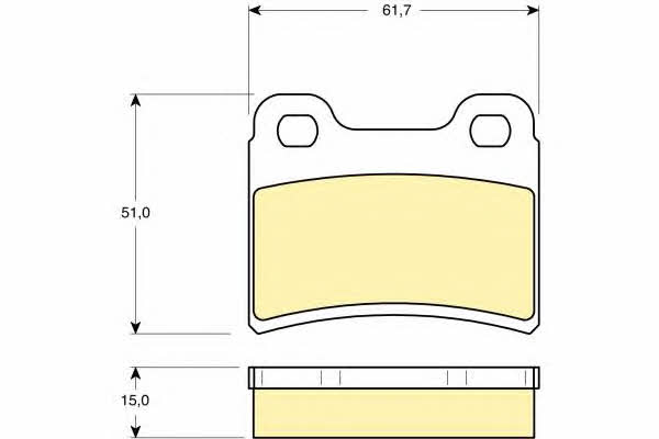 Girling 6111242 Scheibenbremsbeläge, Set 6111242: Kaufen Sie zu einem guten Preis in Polen bei 2407.PL!