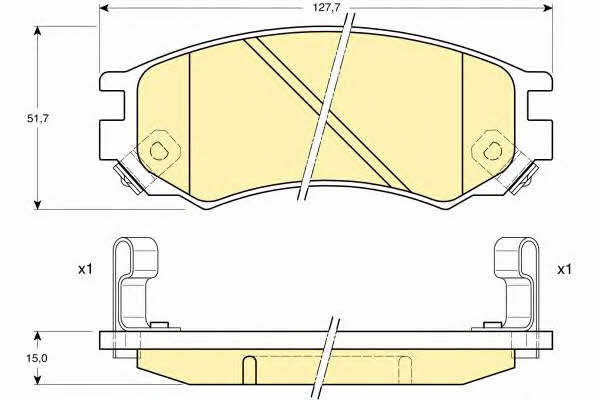 Girling 6111759 Гальмівні колодки, комплект 6111759: Приваблива ціна - Купити у Польщі на 2407.PL!