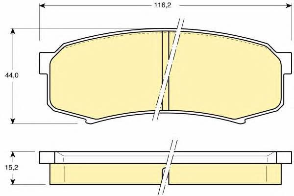 Girling 6111829 Тормозные колодки дисковые, комплект 6111829: Отличная цена - Купить в Польше на 2407.PL!