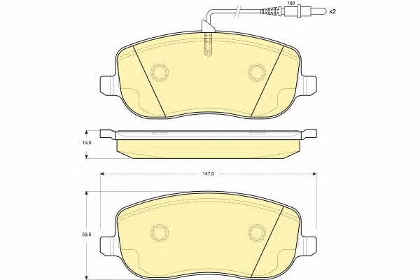 Girling 6115031 Brake Pad Set, disc brake 6115031: Buy near me in Poland at 2407.PL - Good price!