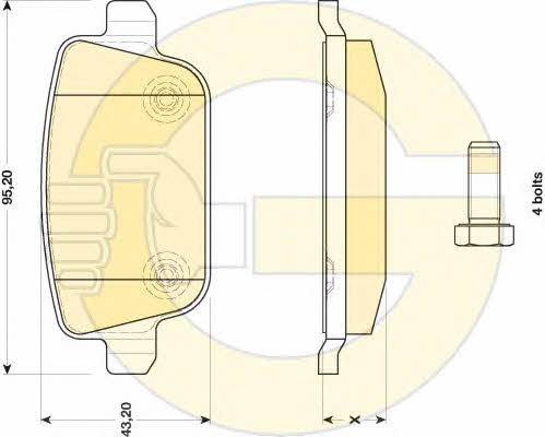 Girling 6117321 Brake Pad Set, disc brake 6117321: Buy near me in Poland at 2407.PL - Good price!