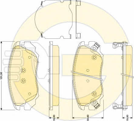 Girling 6117829 Brake Pad Set, disc brake 6117829: Buy near me in Poland at 2407.PL - Good price!