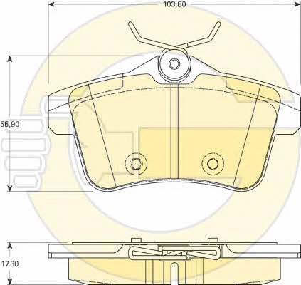 Girling 6118281 Brake Pad Set, disc brake 6118281: Buy near me in Poland at 2407.PL - Good price!