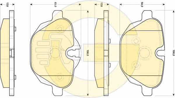 Girling 6118404 Тормозные колодки дисковые, комплект 6118404: Отличная цена - Купить в Польше на 2407.PL!