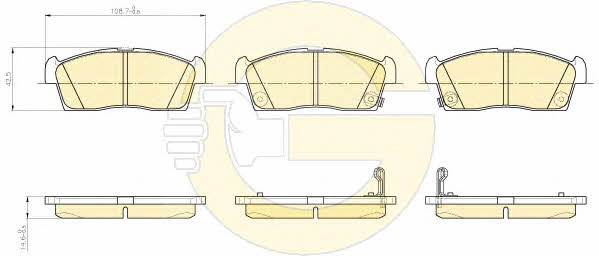 Girling 6119409 Brake Pad Set, disc brake 6119409: Buy near me in Poland at 2407.PL - Good price!