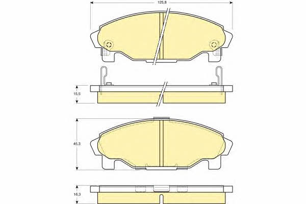 Girling 6130719 Brake Pad Set, disc brake 6130719: Buy near me in Poland at 2407.PL - Good price!