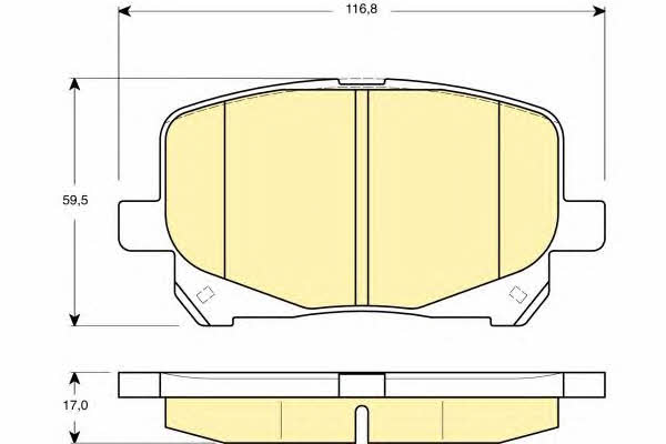 Girling 6132489 Тормозные колодки дисковые, комплект 6132489: Отличная цена - Купить в Польше на 2407.PL!