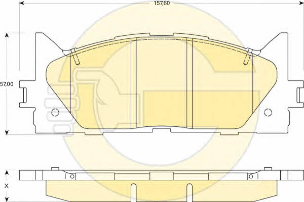 Girling 6134299 Тормозные колодки дисковые, комплект 6134299: Отличная цена - Купить в Польше на 2407.PL!