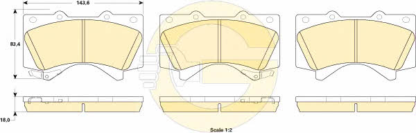 Girling 6135249 Brake Pad Set, disc brake 6135249: Buy near me in Poland at 2407.PL - Good price!