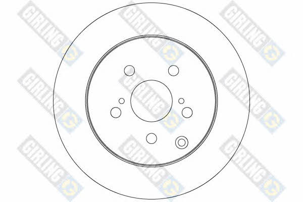 Girling 6063194 Rear brake disc, non-ventilated 6063194: Buy near me in Poland at 2407.PL - Good price!