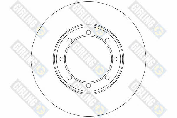 Girling 6063724 Rear brake disc, non-ventilated 6063724: Buy near me in Poland at 2407.PL - Good price!