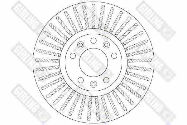 Girling 6064191 Front brake disc ventilated 6064191: Buy near me in Poland at 2407.PL - Good price!