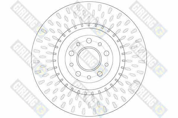 Girling 6064241 Front brake disc ventilated 6064241: Buy near me in Poland at 2407.PL - Good price!