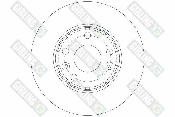 Girling 6060721 Front brake disc ventilated 6060721: Buy near me in Poland at 2407.PL - Good price!