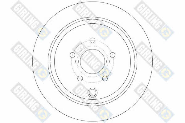 Girling 6063064 Rear brake disc, non-ventilated 6063064: Buy near me in Poland at 2407.PL - Good price!
