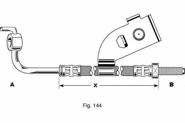 Girling 9004341 Brake Hose 9004341: Buy near me in Poland at 2407.PL - Good price!