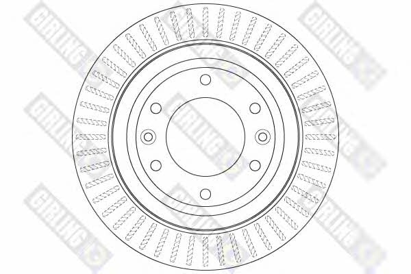 Girling 6063502 Rear ventilated brake disc 6063502: Buy near me in Poland at 2407.PL - Good price!