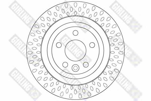 Girling 6063872 Rear ventilated brake disc 6063872: Buy near me in Poland at 2407.PL - Good price!