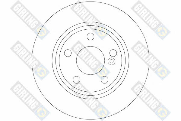 Girling 6063764 Rear brake disc, non-ventilated 6063764: Buy near me in Poland at 2407.PL - Good price!