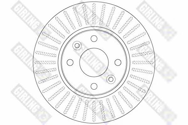 Girling 6061861 Front brake disc ventilated 6061861: Buy near me in Poland at 2407.PL - Good price!