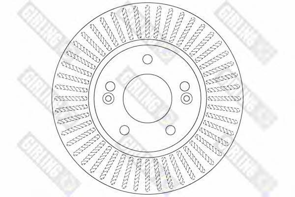 Girling 6062701 Front brake disc ventilated 6062701: Buy near me in Poland at 2407.PL - Good price!