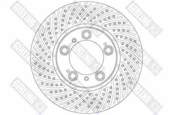 Girling 6062125 Front brake disc ventilated 6062125: Buy near me in Poland at 2407.PL - Good price!