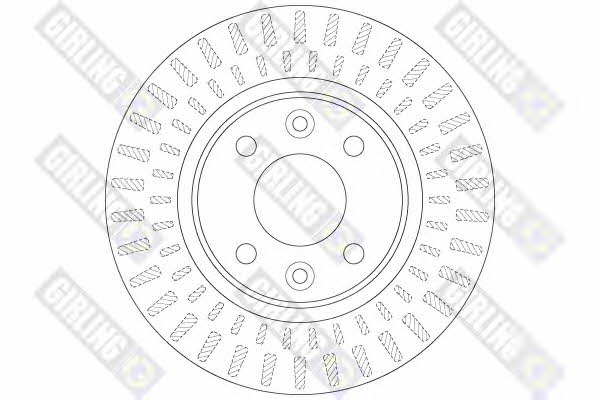 Girling 6065341 Front brake disc ventilated 6065341: Buy near me in Poland at 2407.PL - Good price!